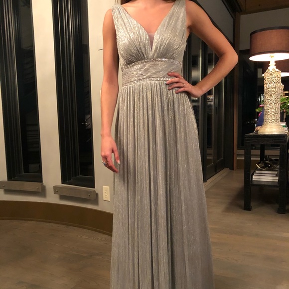 Grey and Gold Sparkle Dress - Picture 1 of 4